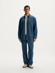 Lightweight denim shirt