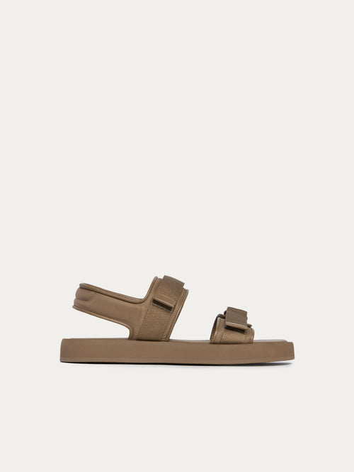 Textile velcro sandals