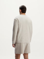 Textured terry sweatshirt