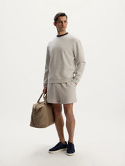 Textured terry sweatshirt