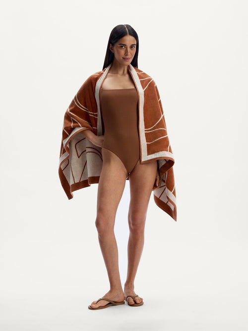 Open-back swimsuit