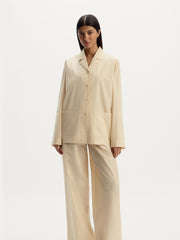 Cotton-blend trousers