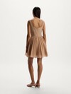 Cotton-silk mini dress