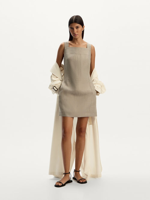 Linen mini dress