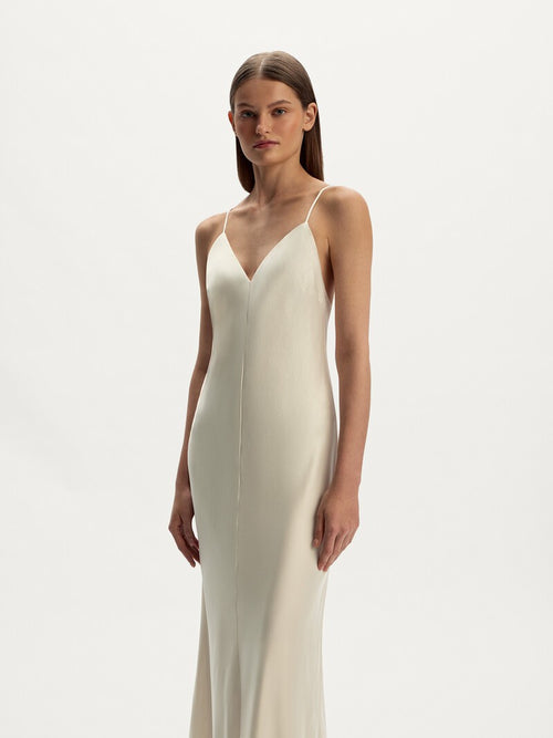 Mulberry silk maxi dress
