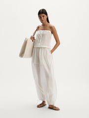 Cotton-silk top