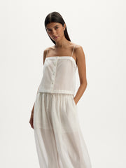 Cotton-silk top
