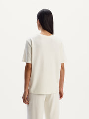 Textured cotton T-shirt