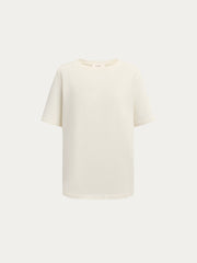 Textured cotton T-shirt