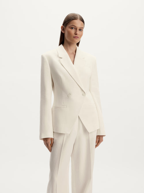 بليزر رسمي من الكتان