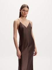 Mulberry silk maxi dress