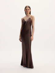 Mulberry silk maxi dress