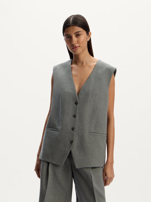 Suit linen vest