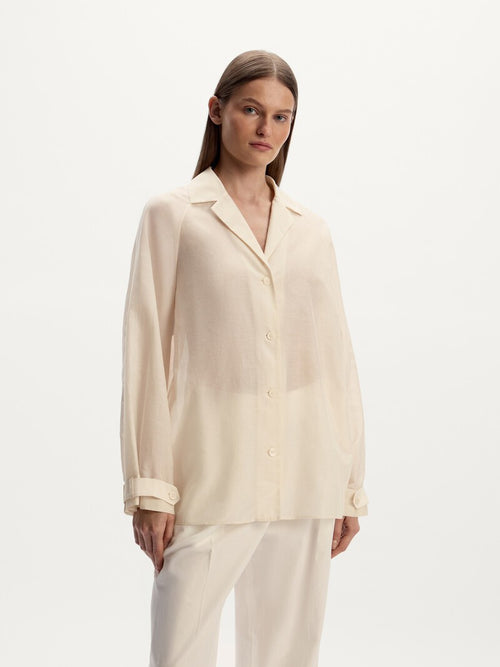 Cotton-silk shirt