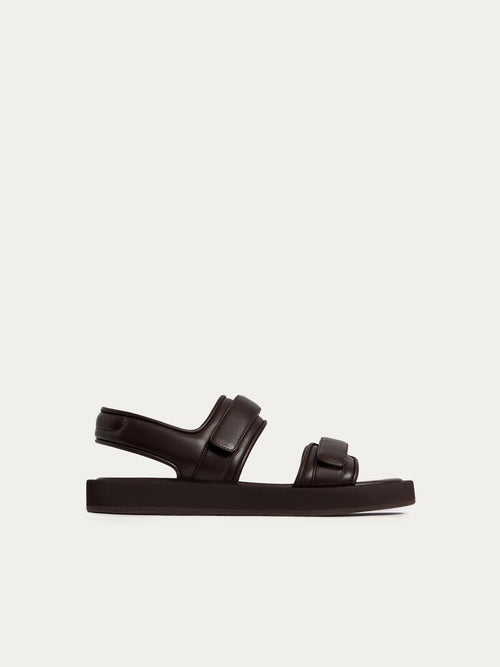 Leather velcro sandals