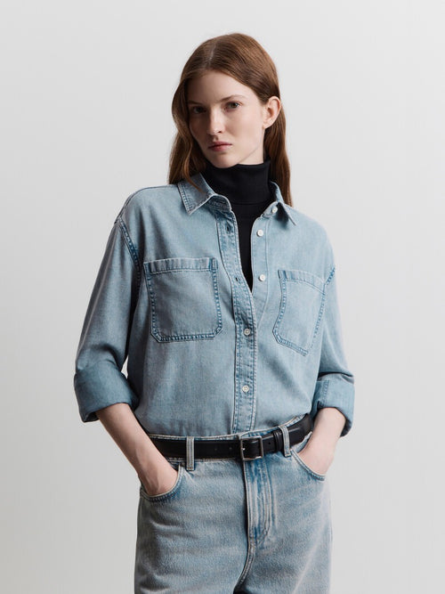Lightweight denim shirt