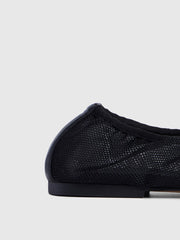 Mesh ballerina flats
