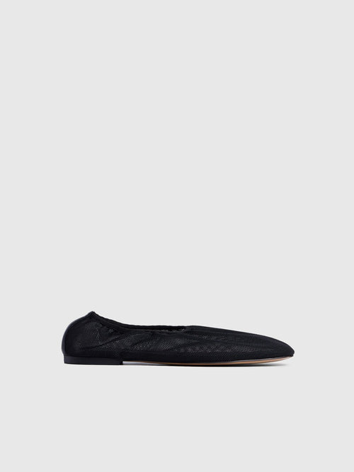 Mesh ballerina flats