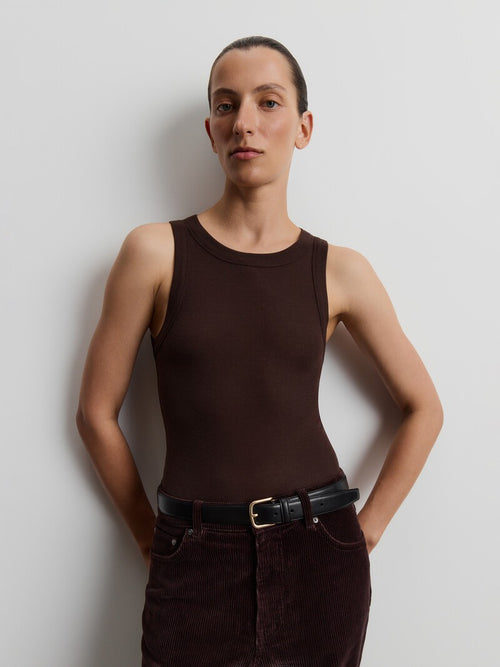Lyocell-wool tank top