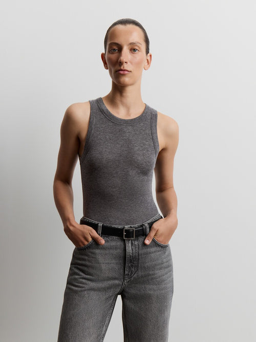 Lyocell-wool tank top