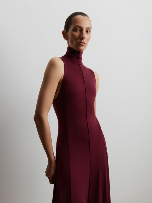 Wool-lyocell dress