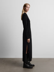 Merino-cashmere shirt dress