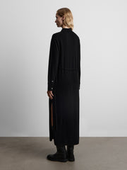 Merino-cashmere shirt dress