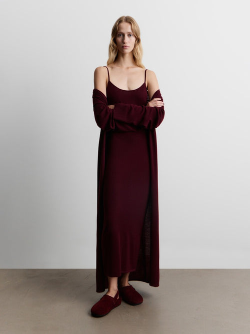 Merino-cashmere slip dress