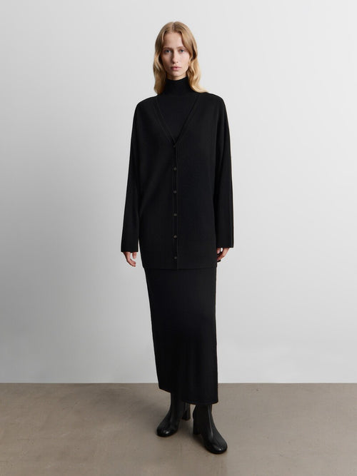 Wool-cashmere skirt