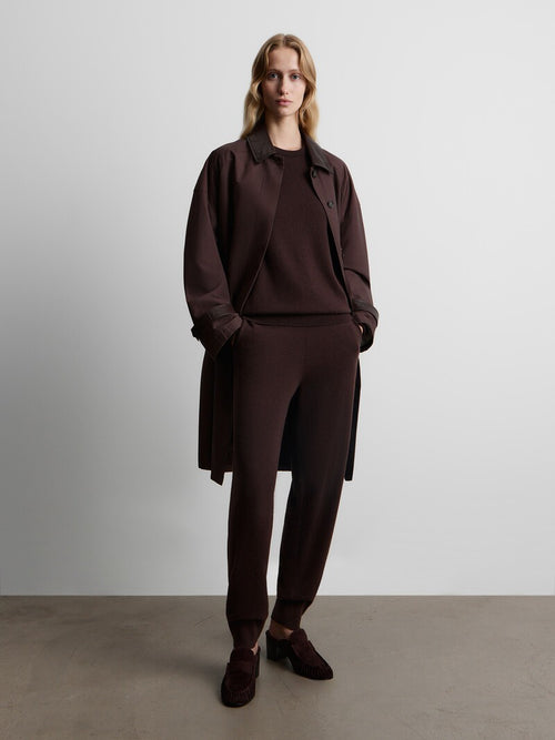 Wool-cashmere joggers