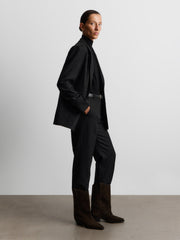 Suede western boots