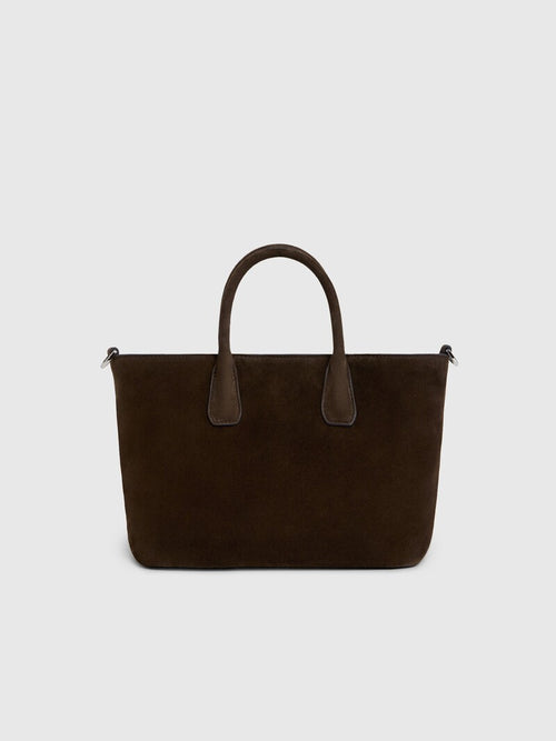 Suede mini tote