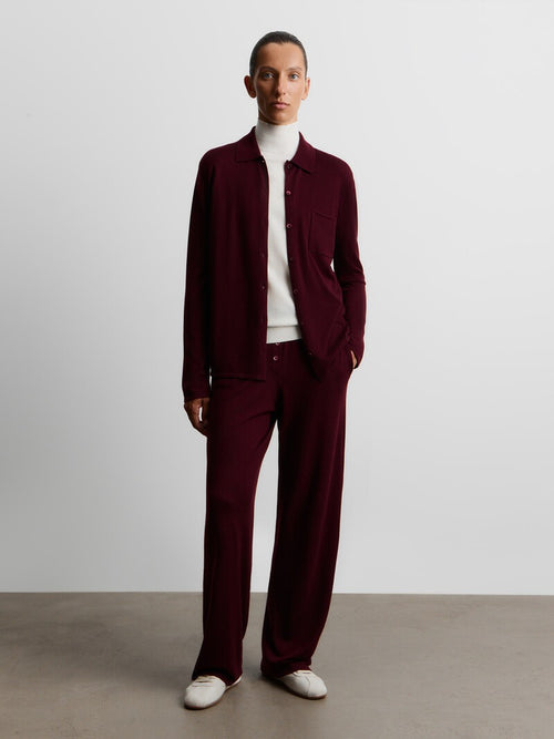 Merino-cashmere trousers