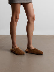 Shearling mules