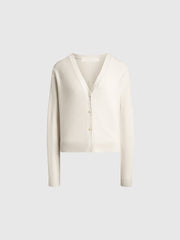 Wool-cashmere cardigan
