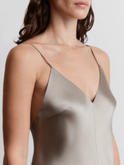 Satin maxi dress