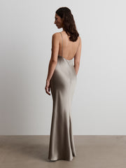 Satin maxi dress