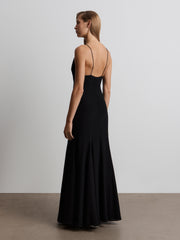 Silk chiffon dress
