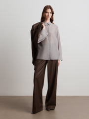 Cotton-silk shirt