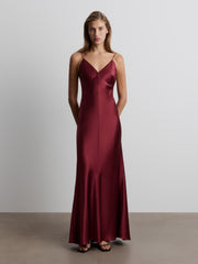 Mulberry silk maxi dress