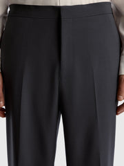 Buckle-detail wool trousers