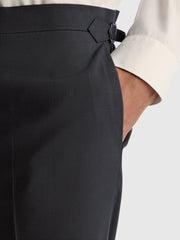 Buckle-detail wool trousers