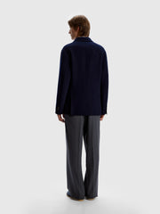 Buckle-detail wool trousers
