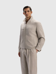 Delave linen bomber