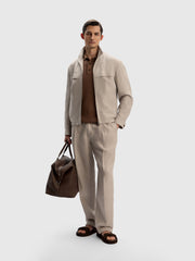 Delave linen bomber