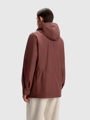 Hooded windbreaker jacket