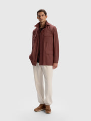 Hooded windbreaker jacket