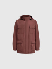 Hooded windbreaker jacket