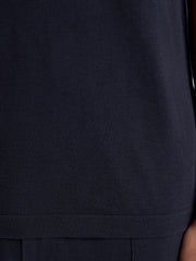 Silk-cotton knit T-shirt