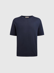 Silk-cotton knit T-shirt